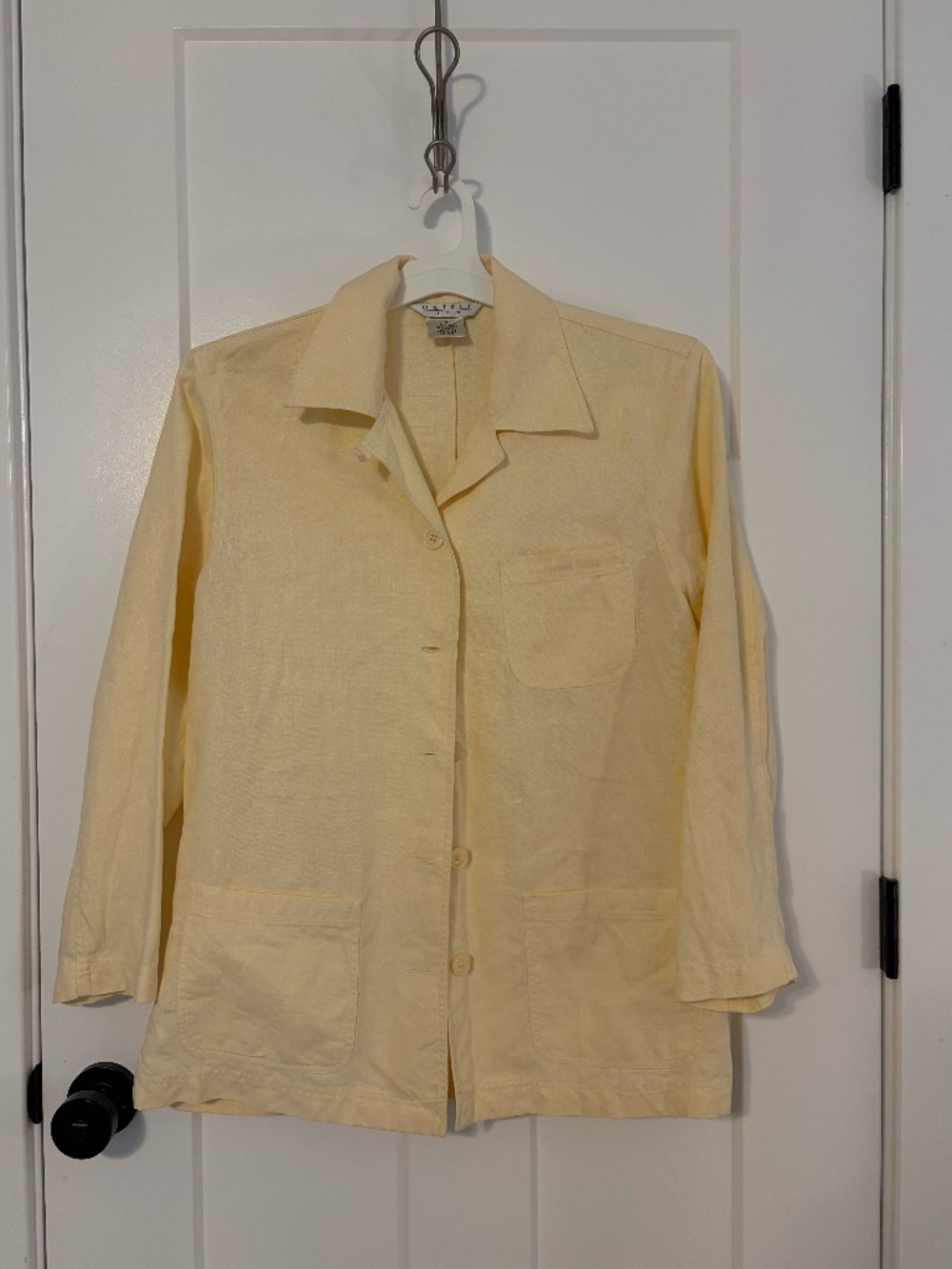 Outfit JPR 100 % Linen Jacket Chore Coat Utility Coat Butter Yellow Small VTG
